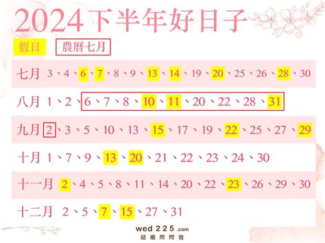 結婚吉時|【2024結婚、宜嫁娶吉日】農民曆結婚好日子查詢